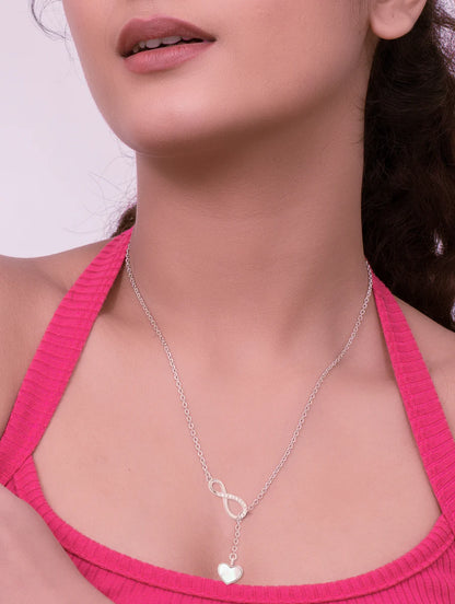 Infinity Heart Pendant Chain